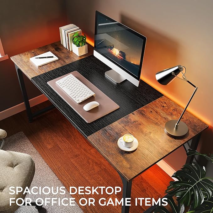 Huuger Computer Desk, 63 Inch Office Desk, Gaming Desk - Image 5