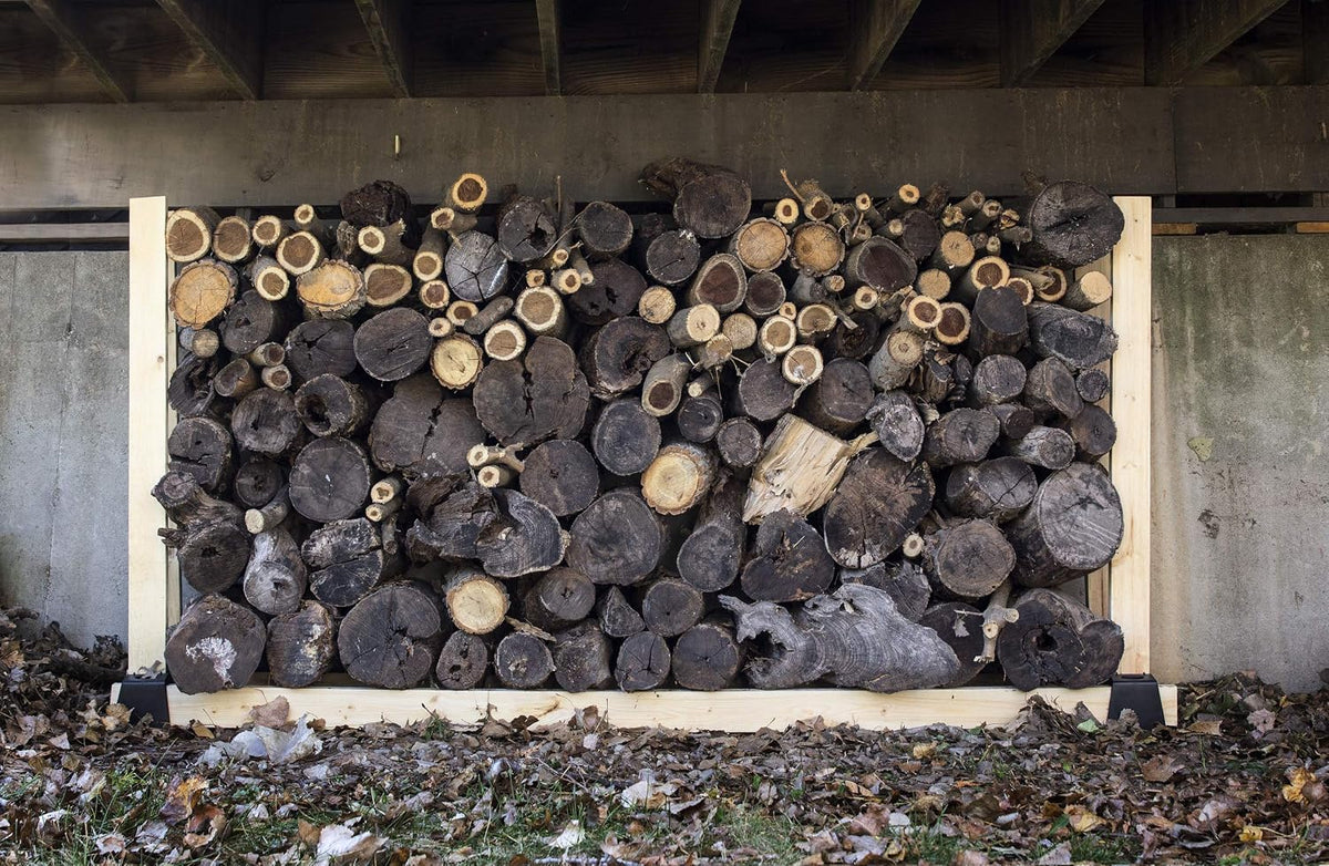 pb4000-onl firewood organizing log stacker showing dimensions