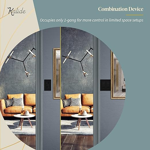 TOPGREENER Kalide Dual Load Dimmer Light Switch, Double LED Dimmer Switch - Image 7