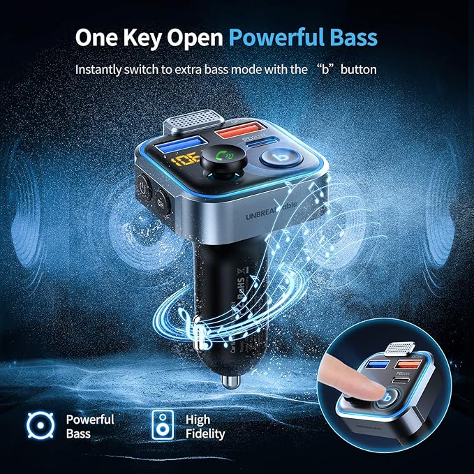 UNBREAKcable Bluetooth 5.3 FM Transmitter - Image 8