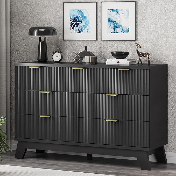 Xixini Fluted Dresser for Bedroom - Image 4