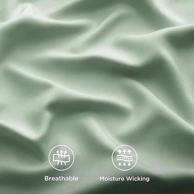 Bedsure Queen Sheet Set, Rayon Derived from Bamboo, Cooling Sheets, Breathable - Image 5