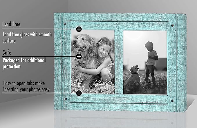 Americanflat Hinged 5x7 Double Picture Frame - Image 2