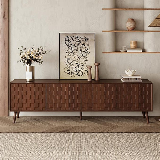 Virubi Mid-Century Modern TV Stand, Entertainment Center by Virubi