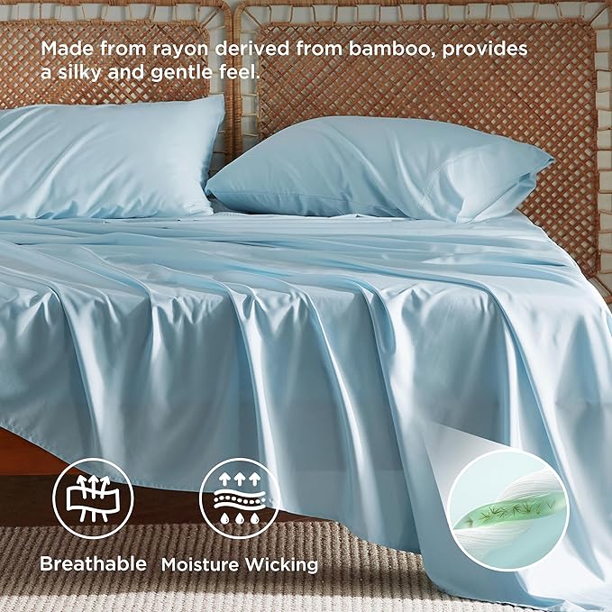 Bedsure King Size Sheets Set, Cooling Sheets - Image 3
