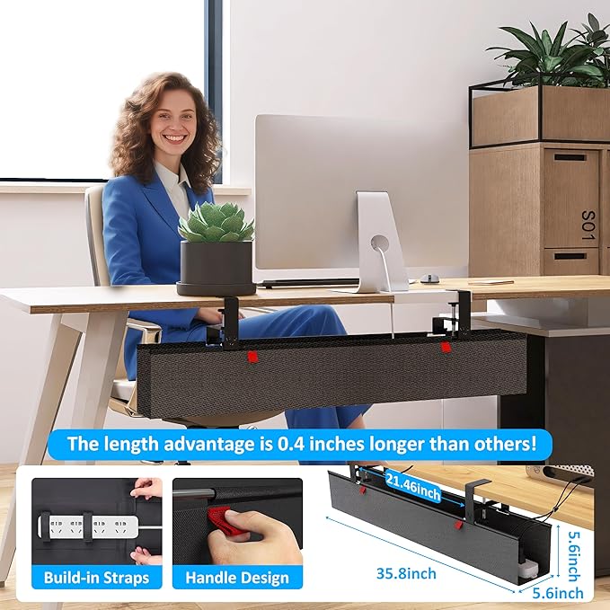 Cotohim Under Desk Cable Management Tray - Image 7