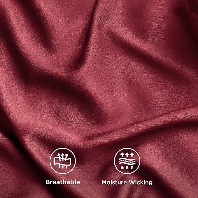 Bedsure Full Size Bed Sheets, Cooling Sheets, Rayon Derived from Bamboo - Image 6