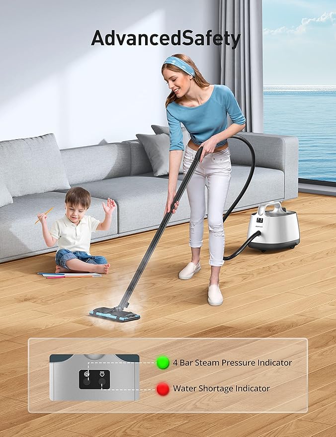 Aspiron Steam Cleaner, 293°F 58 PSI Powerful Multipurpose Handheld Steam Mop - Image 7
