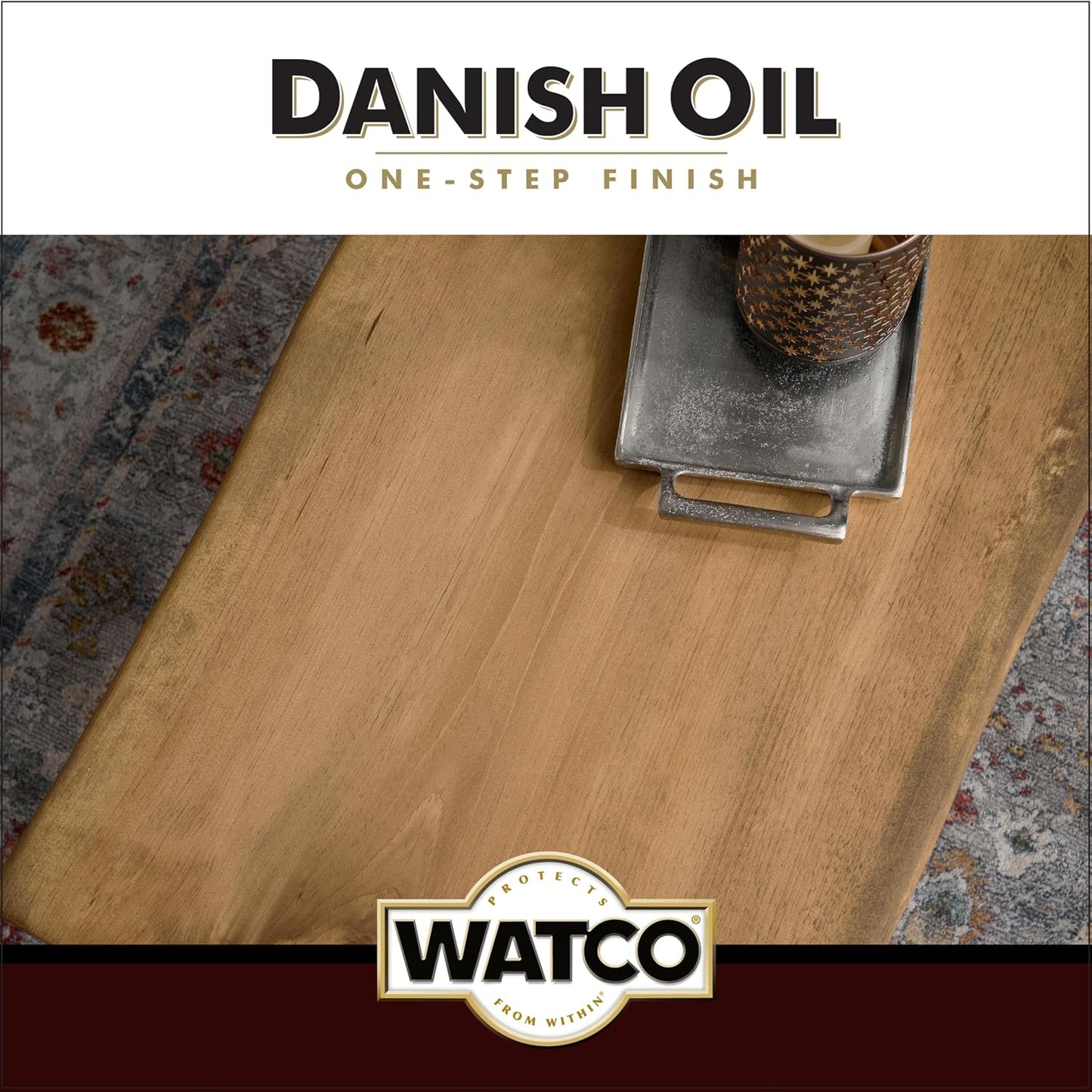 Watco 242220 Danish Oil Wood Finish, Quart, Dark Walnut