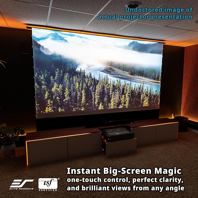 Elite Screens Kestrel Tab-Tension 3 CineWhite, 122 inch 16:9 Aspect Ratio - Image 3