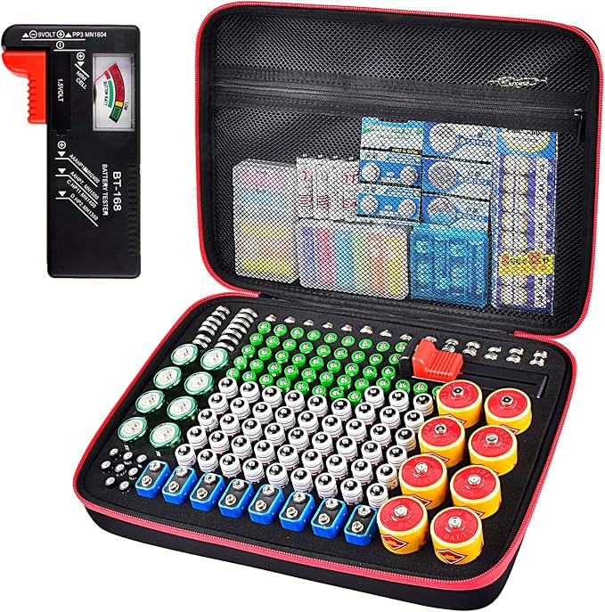 Battery Organizer Storage Holder Case Box by ALKOO