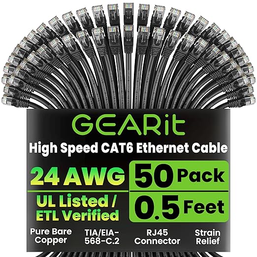 GEARit Cat 6 Ethernet Cable Pack by GEARit