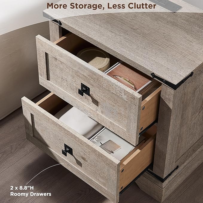 T4TREAM 24" Farmhouse Nightstand - Image 5
