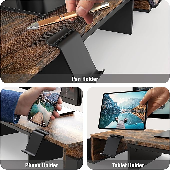Simple Houseware Desk Dual Monitor Stand Riser - Image 4