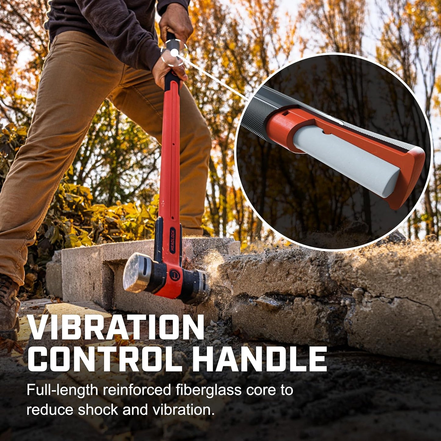 Crescent 12 lb. HEADLOCK™ Fiberglass Sledgehammer | CSHF12