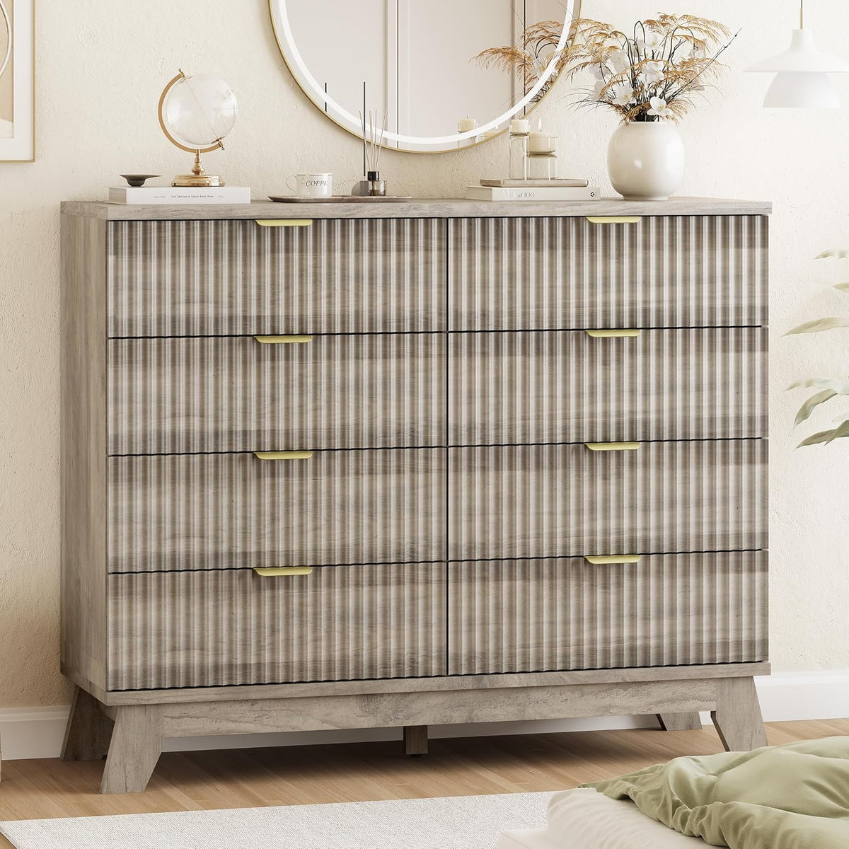 Fluted Dresser for Bedroom