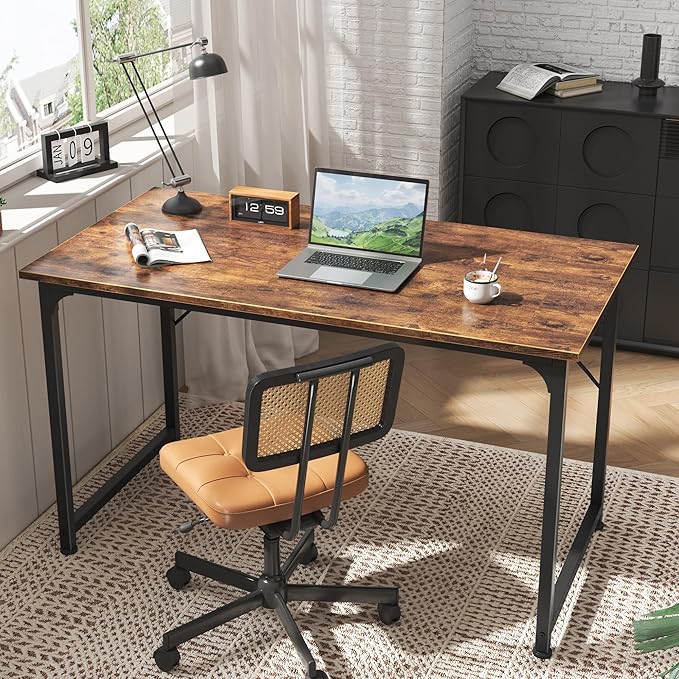 Huuger Computer Desk, 48 Inch Office Desk, Gaming Desk - Image 7
