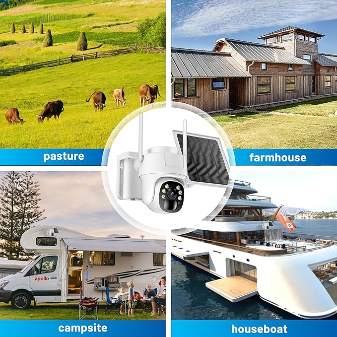 KKB 4G LTE Cellular Solar Security Cameras Wireless Outdoor, No WiFi Security - Image 9