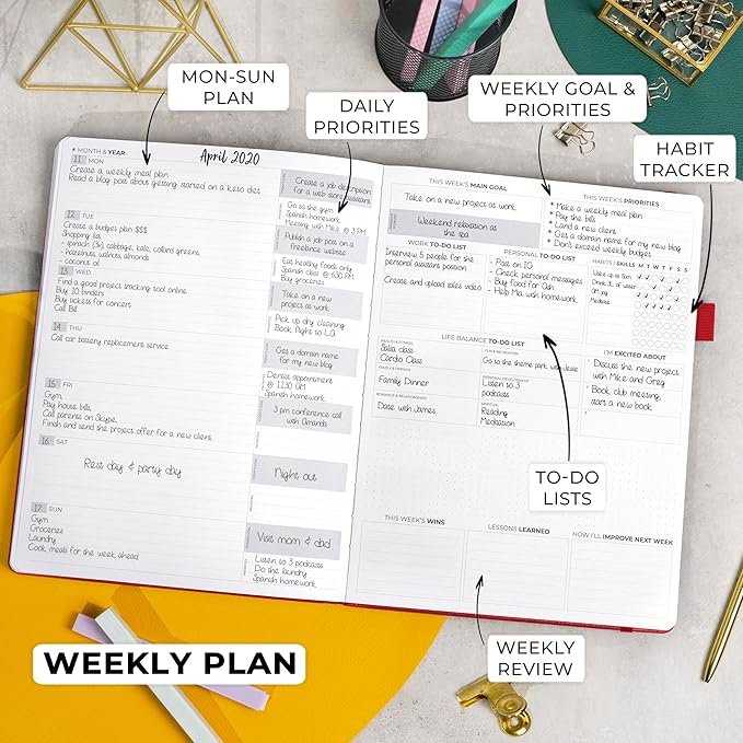 Clever Fox Planner Pro Premium – Luxurious Weekly & Monthly Planner - Image 3