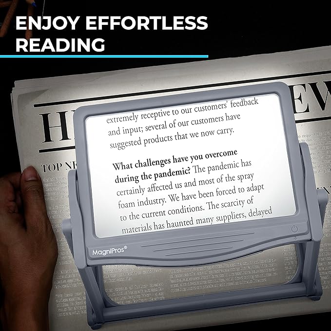 MAGNIPROS Patented 5X Large LED Page Magnifier - Image 6