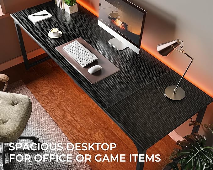 Huuger Computer Desk, 80 Inch Office Desk, Gaming Desk - Image 5