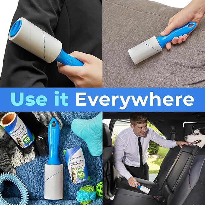 PetLovers Extra Sticky Lint Roller Mega Value Set 900 Sheets - Image 4
