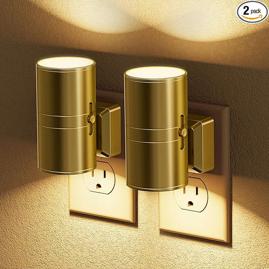 JandCase Night Light, LED Night Lights Plug into Wall, 2 Pack Automatic by JandCase