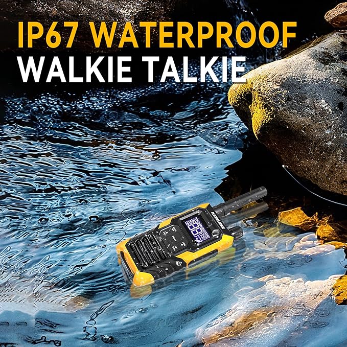 KETELESE T4 Walkie Talkie IP67 Waterproof, Type-C Rechargable Two Way Radio - Image 3