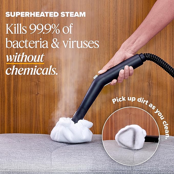 Dupray Neat Steam Cleaner, Grout & Upholstery, Chemical-Free Cleaning, Long Run - Image 3