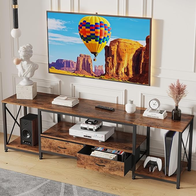 GYIIYUO TV Stand with Fabric Drawer by GYIIYUO