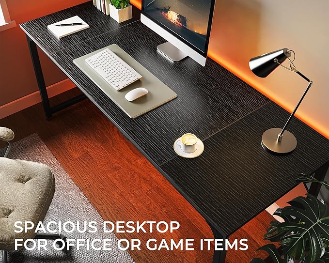 Huuger Computer Desk, 70 Inch Office Desk, Gaming Desk - Image 5