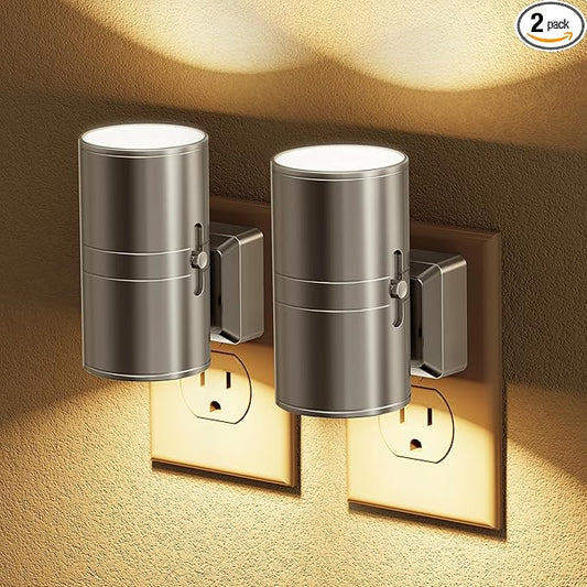 JandCase Night Light, LED Night Lights Plug into Wall, 2 Pack Automatic by JandCase