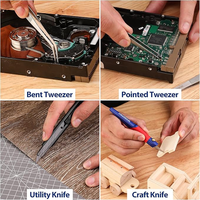 WORKPRO 33PCS Precision Repair Tool Set Includes Pliers Set, Screwdrivers Set - Image 8