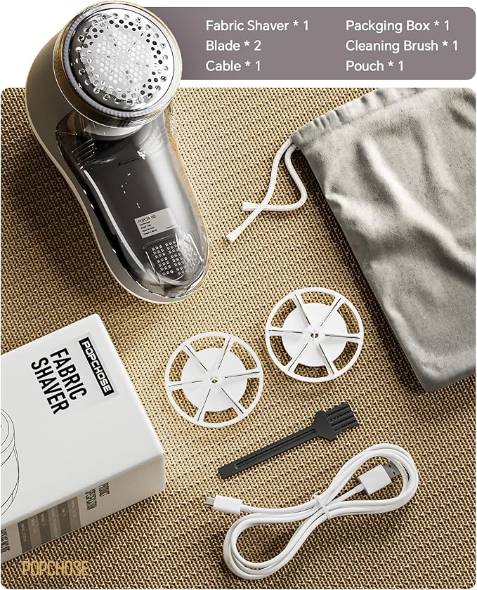 POPCHOSE Fabric Shaver, Sweater Shavers to Remove Pilling, Lint Shaver - Image 9