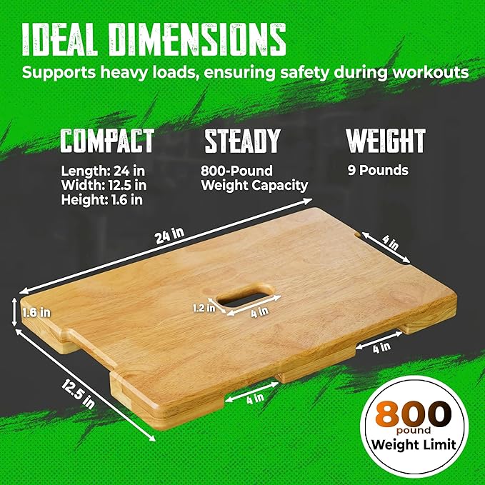 Wood Fitness Board, Exercise Platform or Wooden Exercise Board - Image 2
