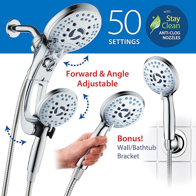 Hotel Spa AquaCare As-Seen-On-TV High Pressure Handheld/Rain 50-mode 3-way - Image 6