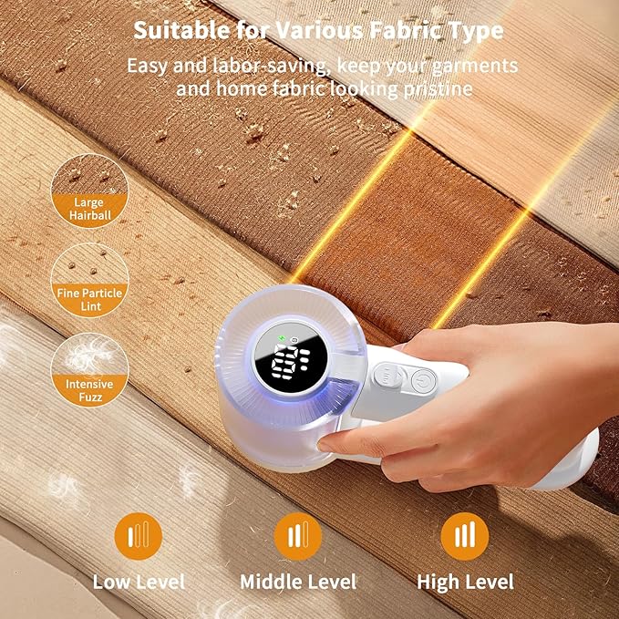 coldSky Fabric Shaver Rechargeable, 2-in-1 Electric Fabric Shaver & Lint Remover - Image 3