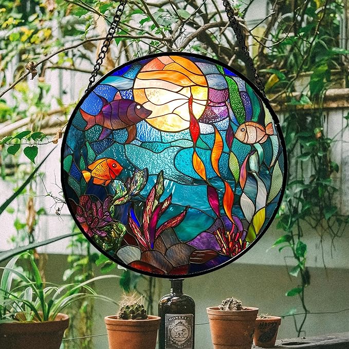 AMDERVEN Stained Glass Window Hanging - Image 5