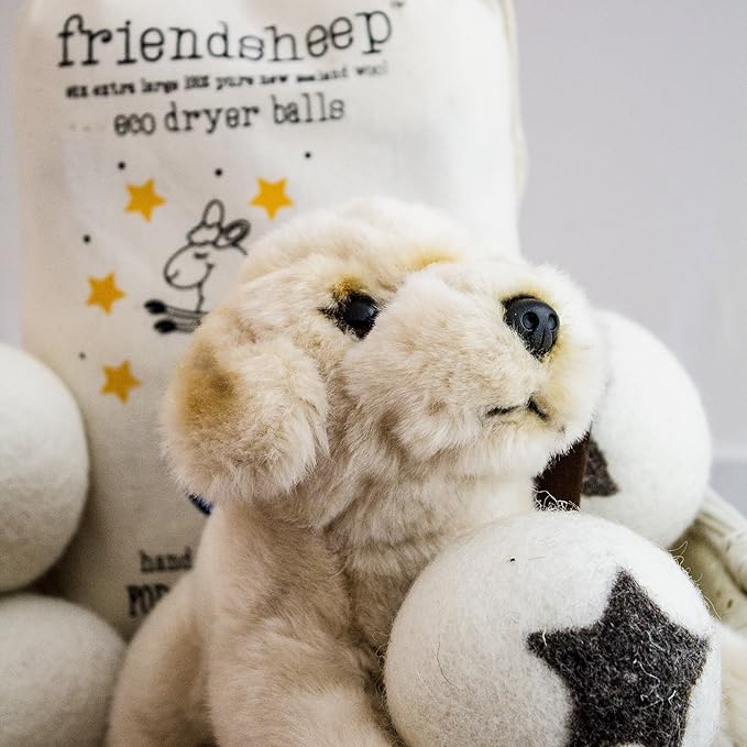 Friendsheep Wool Dryer Balls, Organic Reusable Fabric Softener Alternative - Image 7