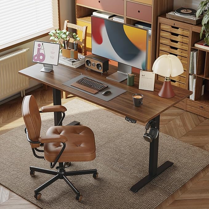 Agilestic Electric Standing Desk, 63 x 24 Inches Height Adjustable Desk - Image 2