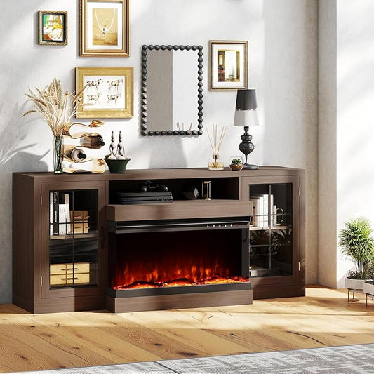 CharaVector 63 inch Fireplace TV Stand by CHARAVECTOR