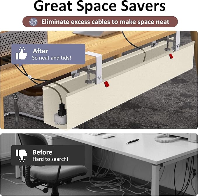 Cotohim Under Desk Cable Management Tray - Image 6