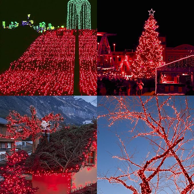 HOME LIGHTING 66ft Valentines Decorative Mini Lights, 200 LED Green Wire - Image 2