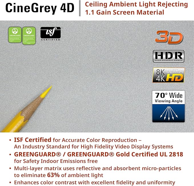 Elite Screens Kestrel Tab-Tension 3 CineGrey 4D, 122 inch 16:9, Standard Throw - Image 8