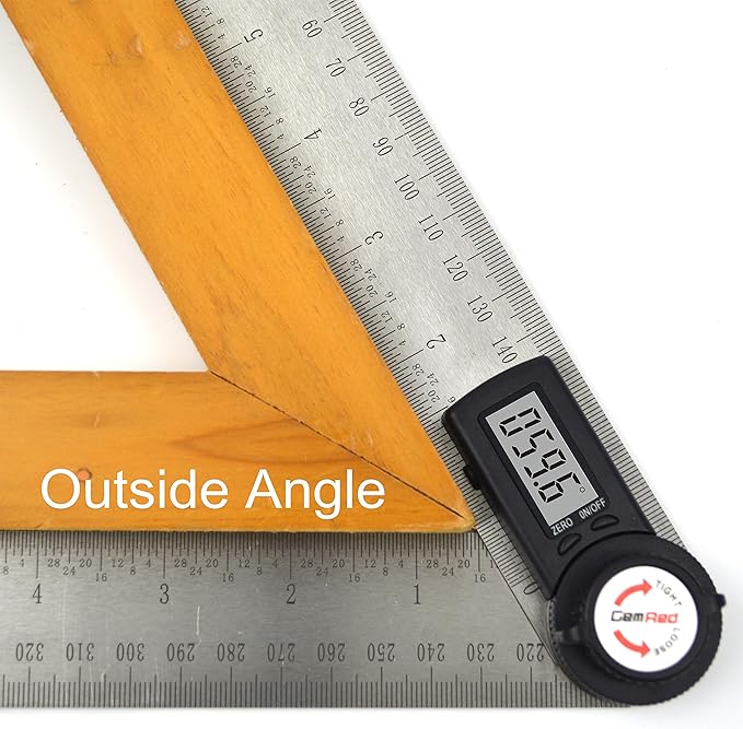 GemRed 82305 Digital Angle Finder Protractor Stainless Steel - Image 2