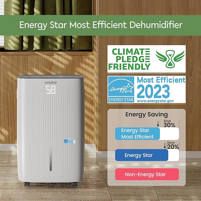 Waykar 150 Pints 7, 000 Sq. Ft Energy Star Dehumidifier - Image 3