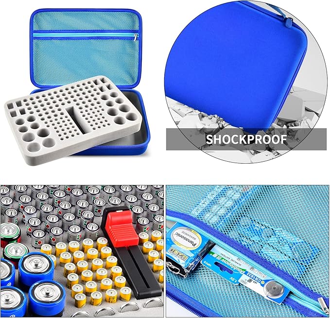 Battery Organizer Storage Holder, 150+ Batteries Storage Containers Box - Image 4