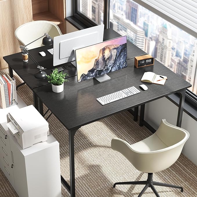 Huuger Modern Simple Office Desk, 40 Inch Gaming Desk - Image 8