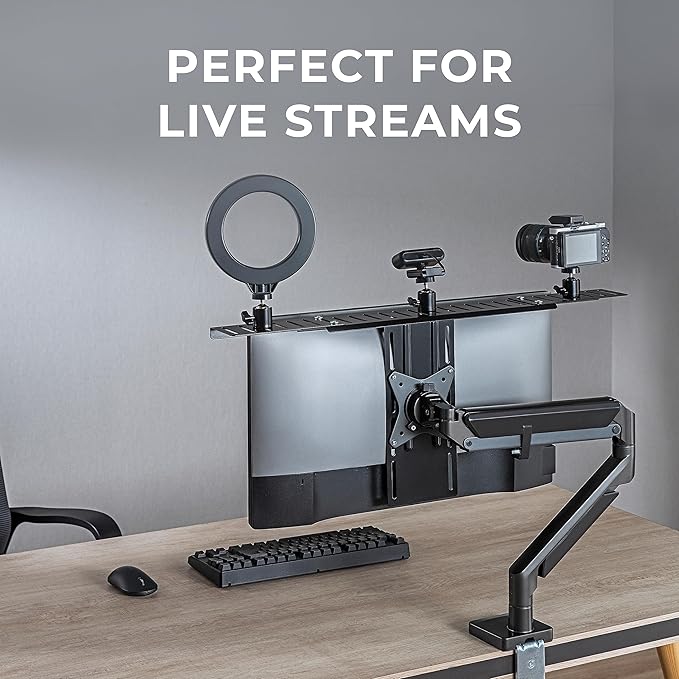 HumanCentric DSLR Monitor Mount Extra Large, Desk Camera Mounting, Light Webcam - Image 6