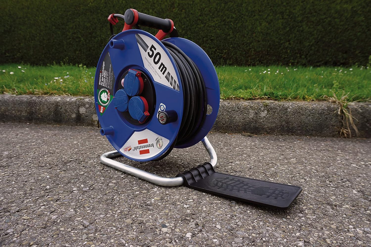 Brennenstuhl 1081000 Drum Step for Cable Reel Frame Diameter 18 mm, in polybag, Black